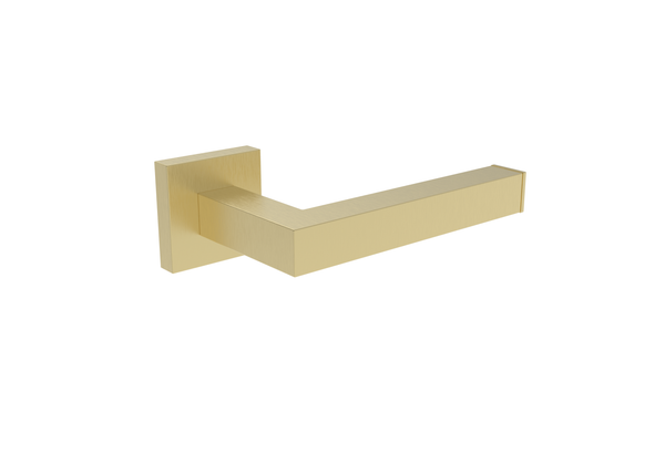 Sydney Square Toilet Roll Holder - Brushed Brass
