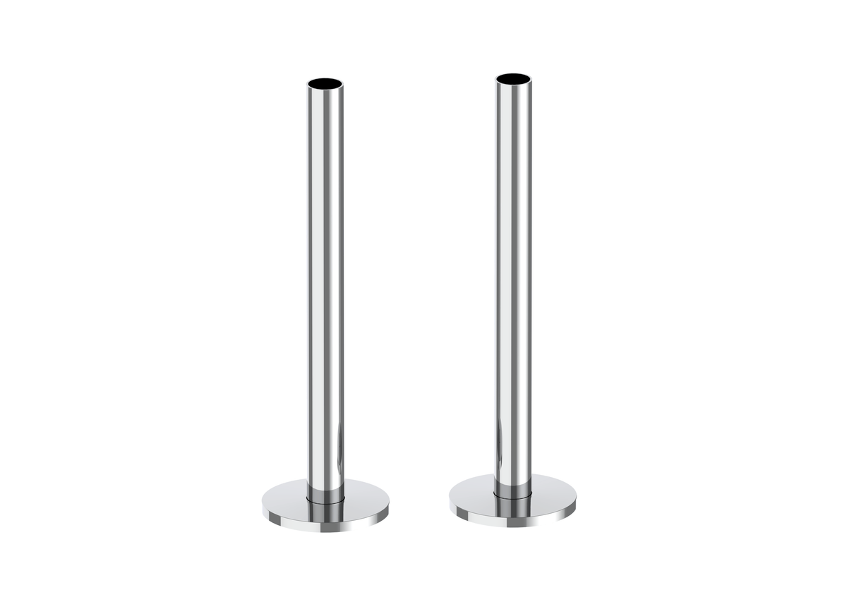 15mm pipe kits 180mm - Chrome - product image 2