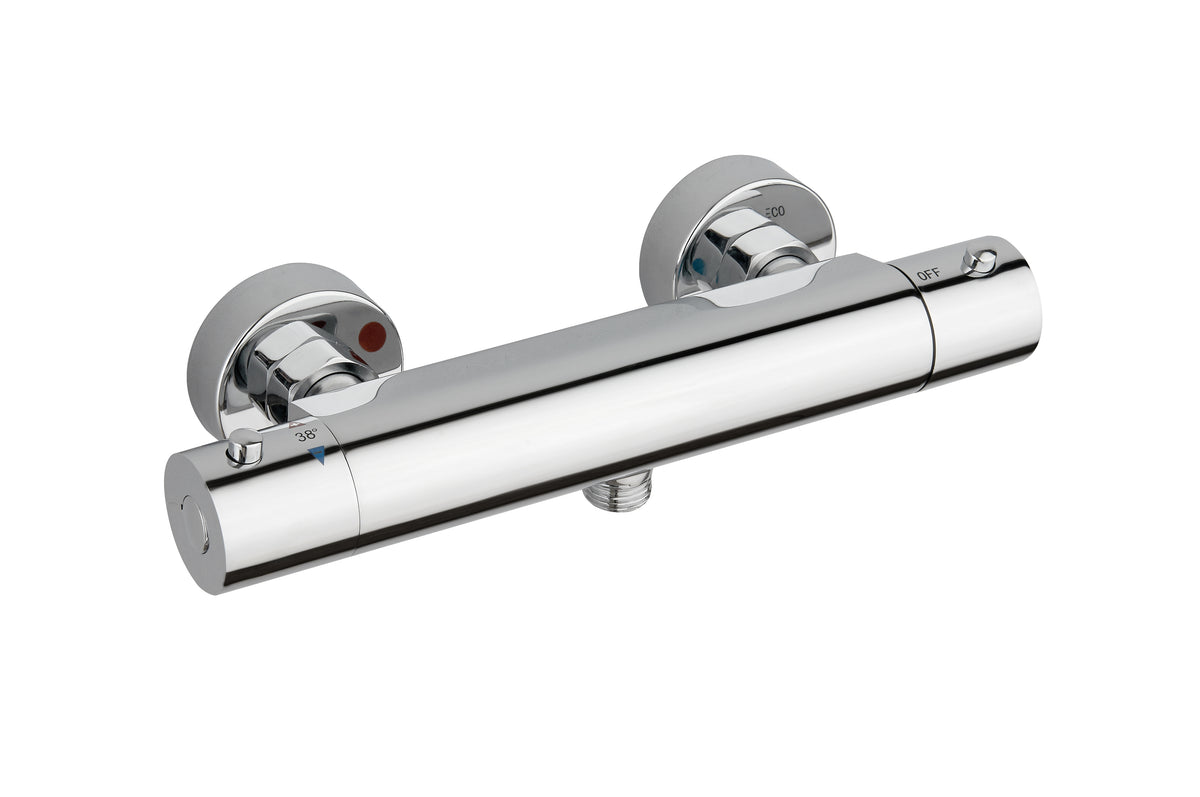 Chrome Cool Touch Thermostatic Bar Valve w. Easy Fit Kit - Black - product image 2