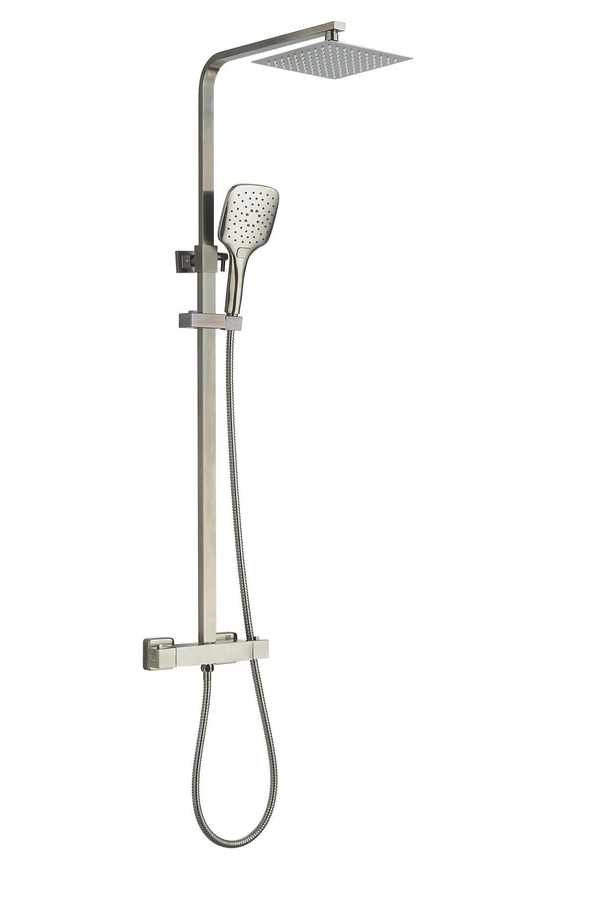 Menai Premium Square Thermostatic Overhead Shower Kit - Gunmetal - product image 2