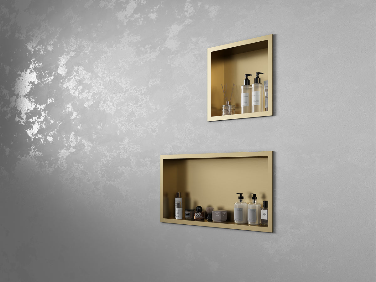 Brushed Brass Shower Niche 300x300mm - product image 2