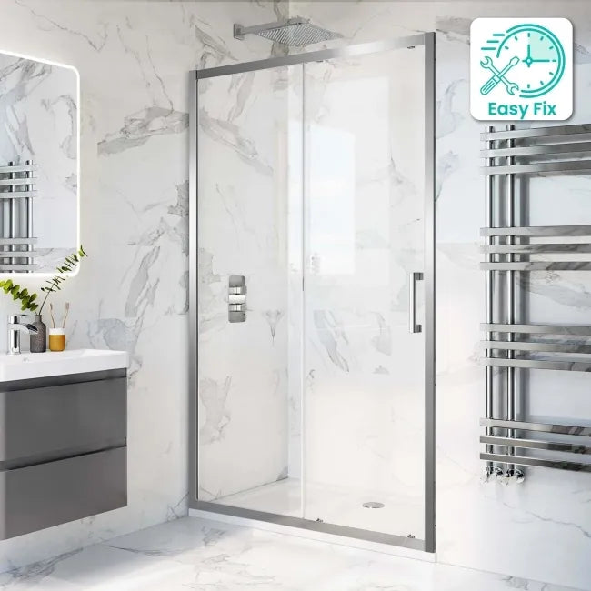 Slider Door1100x1900x6mm - Chrome