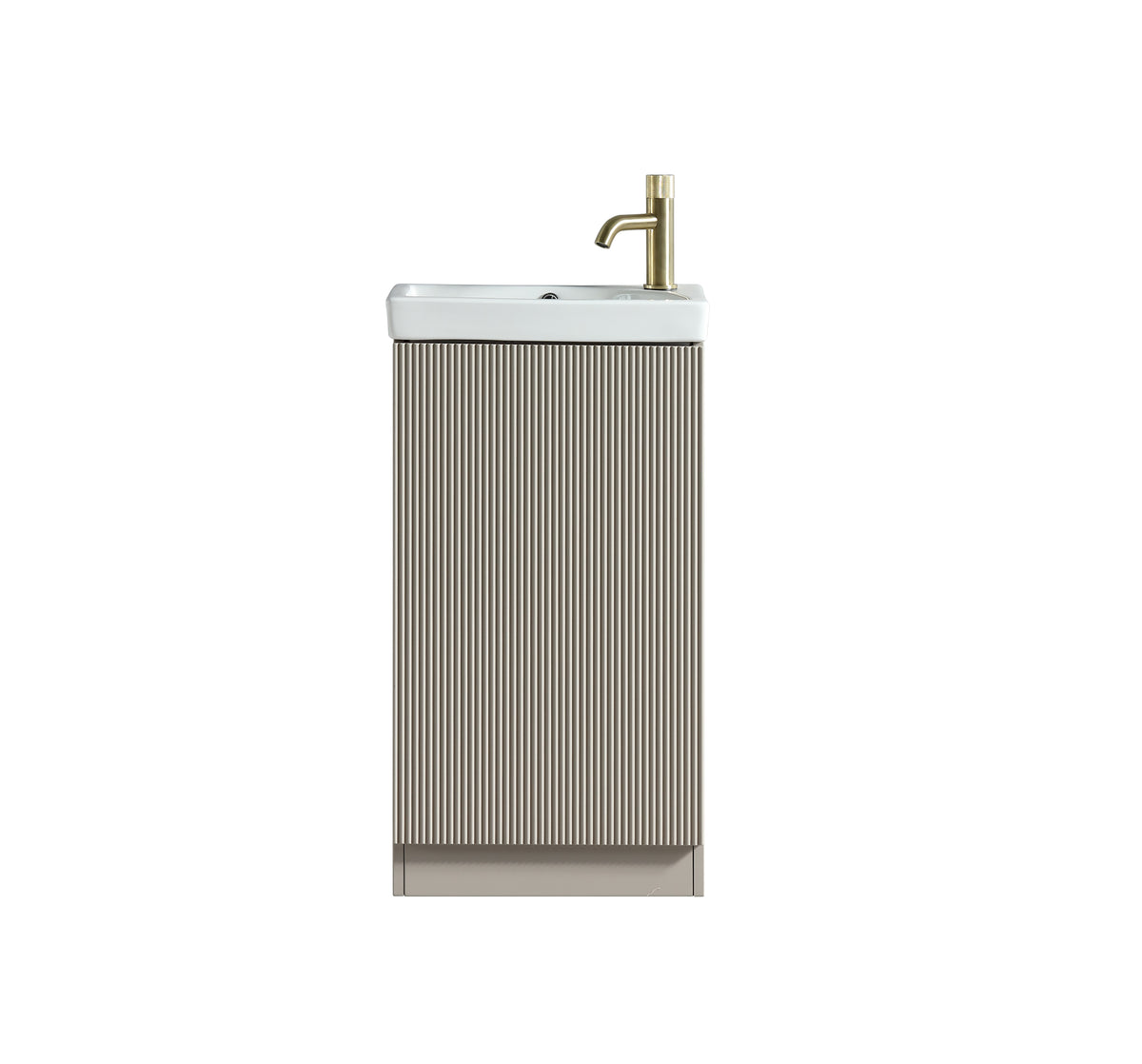 Flauto Mini 450mm Cloakroom Vanity & Basin - Soft Coffee