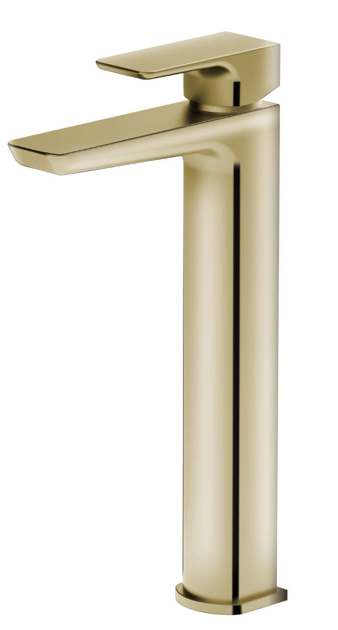 Swansea Freestanding Mono Mixer Tap - Brushed Brass - product image 2