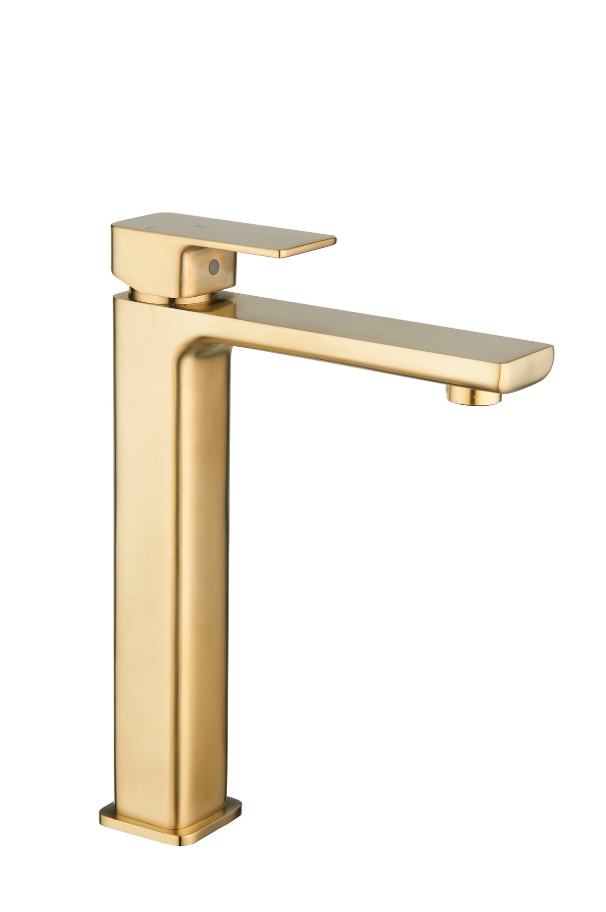 TB+ Quadrado Square Tall ECO Control/Cold Water Start Basin Mixer Brushed Brass