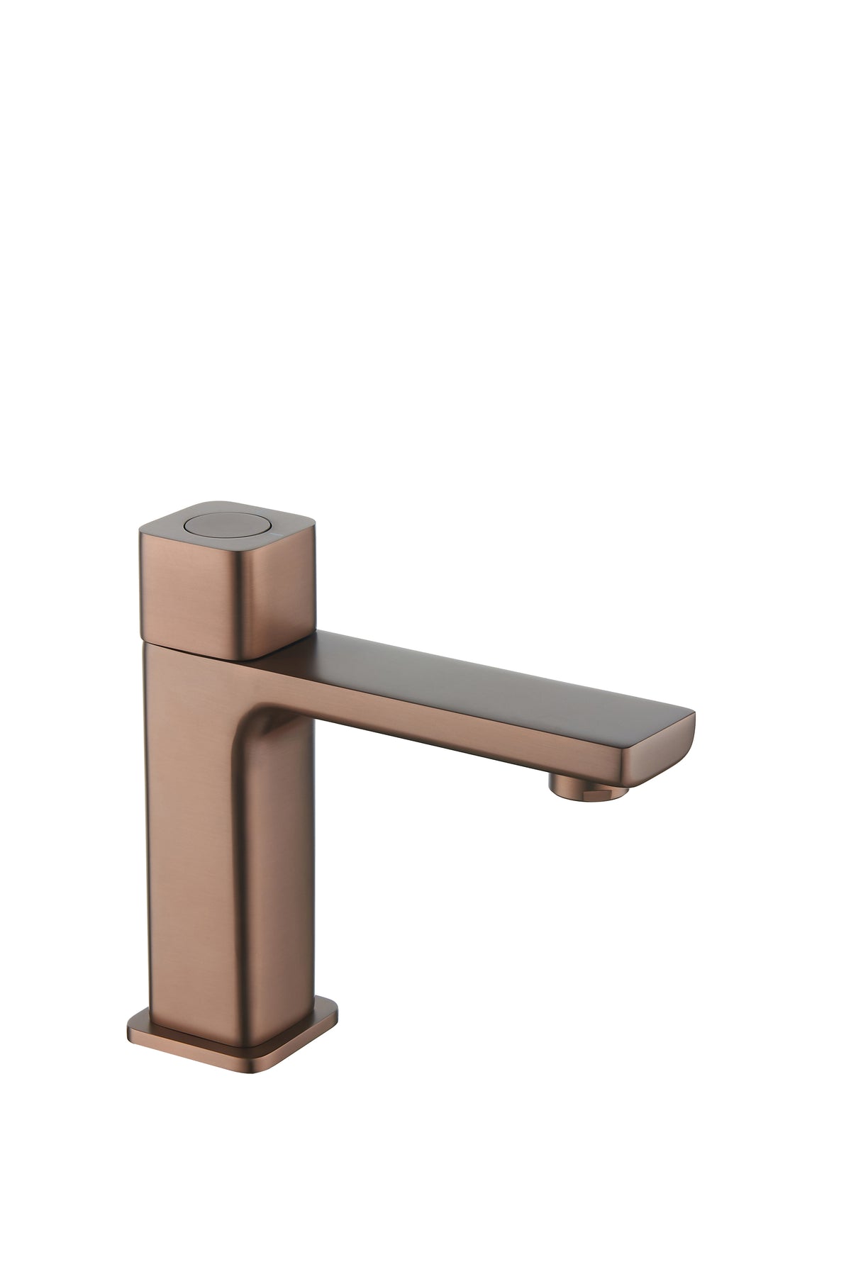TB+ Quadrado Square Push Button Basin Mixer Brushed Bronze