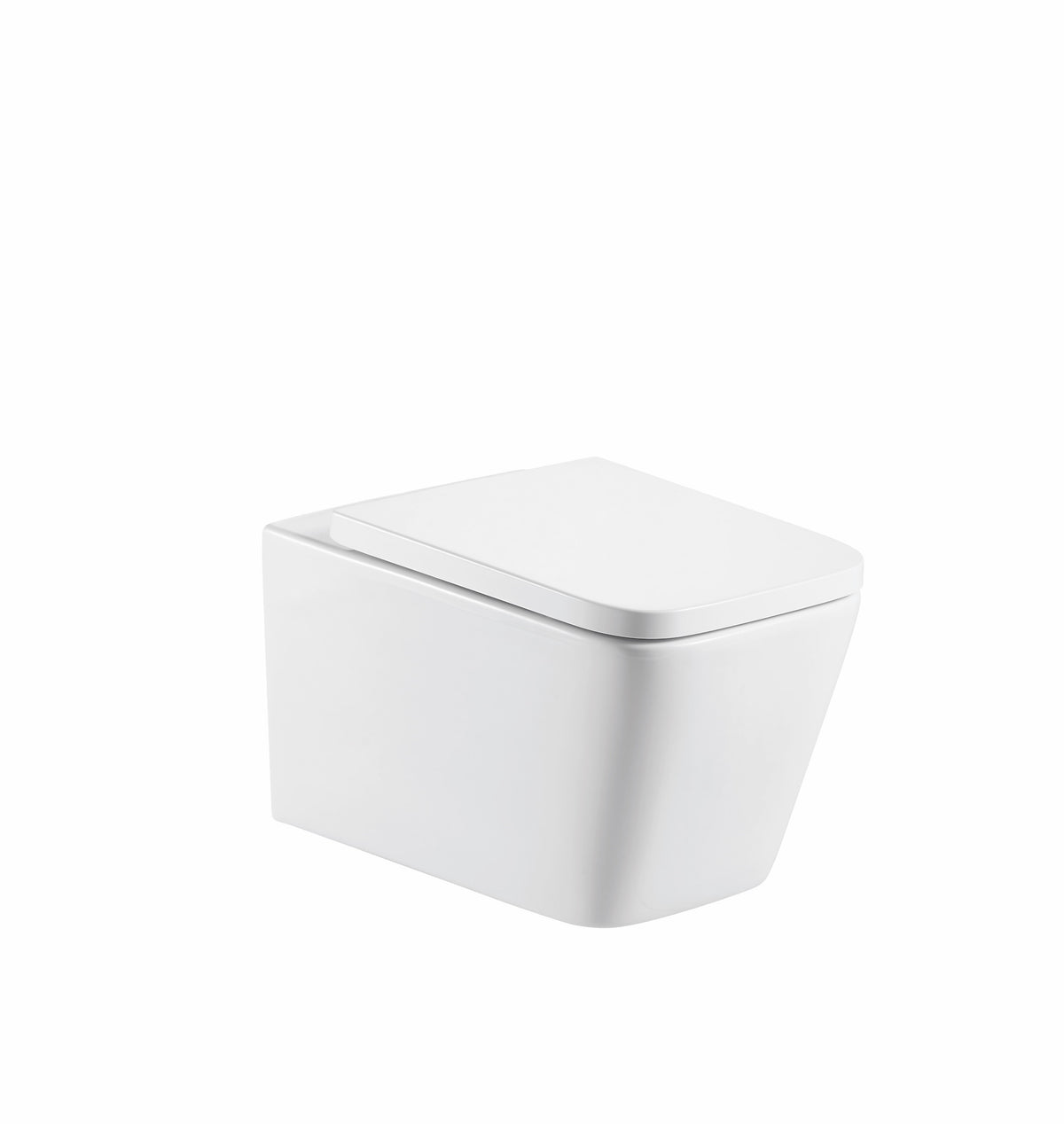 Milan Rimless Wall Hung Square Pan, Seat & Wall Fixings - product image 3