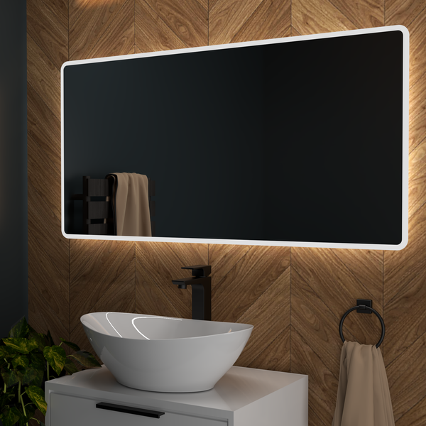 Molly LED Touch Mirror w. Demist, Bluetooth & Shaver Point - 1200x600mm - product image 2