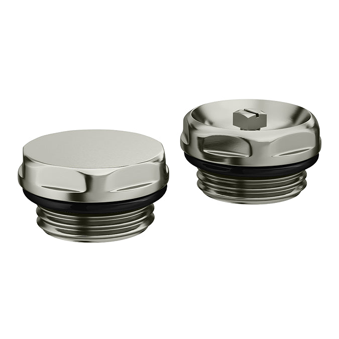 Bleed Valve And Blanking Plug Pack - Satin Nickel