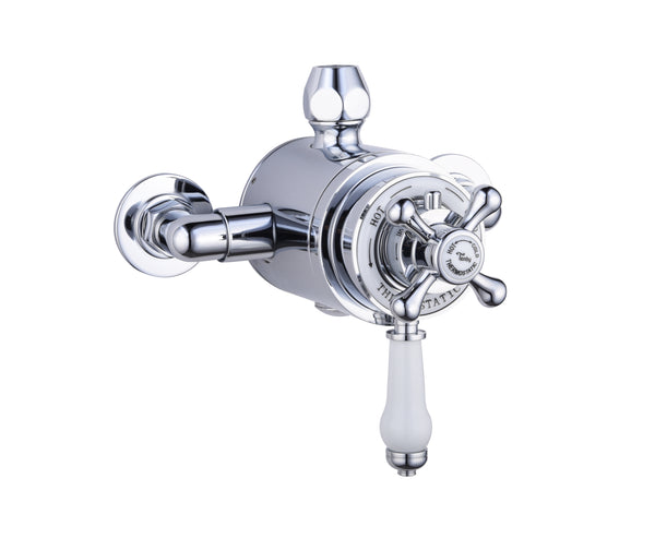 Tenby Traditional Concentric Thermostatic Mixer Valve (Exposed) - Chrome - product image 3