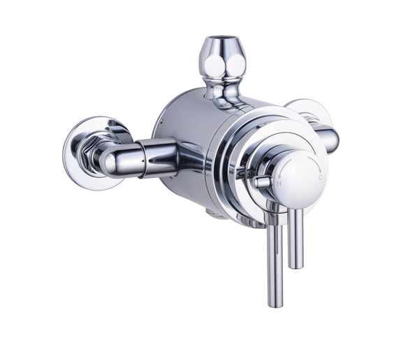Conwy Chrome Concentric Thermostatic Mixer Valve (Exposed) - Chrome - product image 4