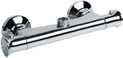 Thermostatic Bar Mixer Valve ¾" TOP OUTLET w/ Easy Fit - Chrome - product image 2