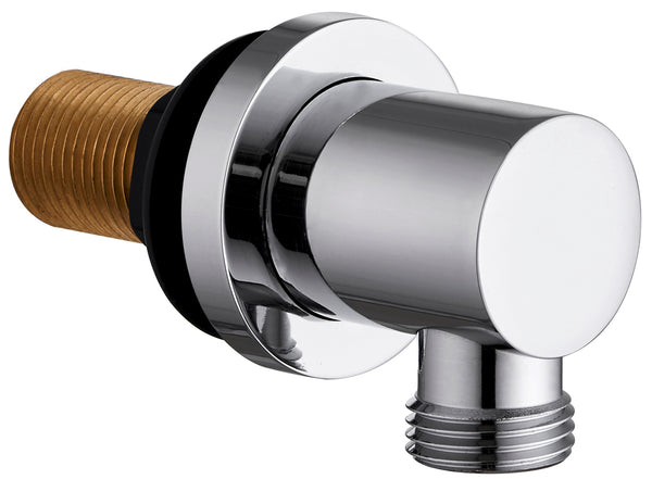 Round wall outlet elbow - Chrome - product image 4