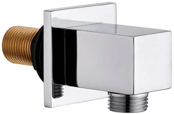 Square wall outlet elbow - Chrome - product image 2