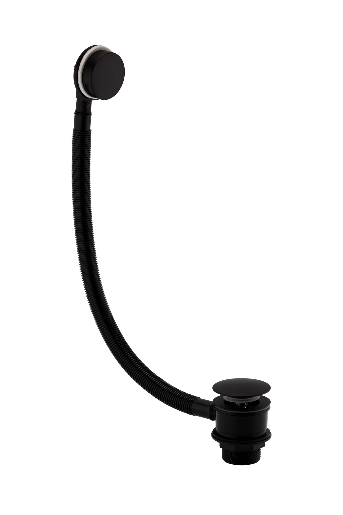 Black Round Bath Waste & Overflow - Black - product image 2