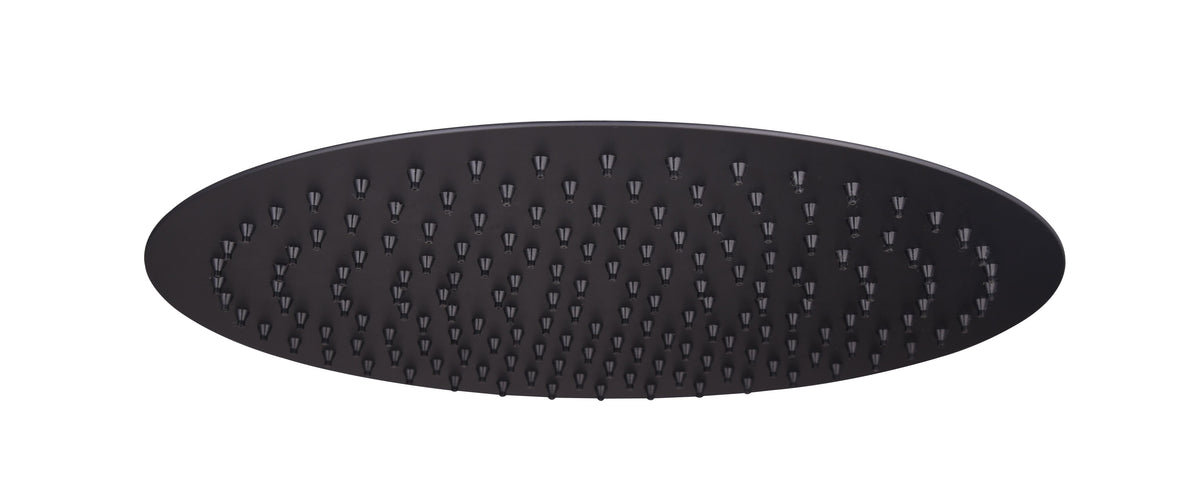 Black SS Round Shower Head 250mm - Black - product image 2