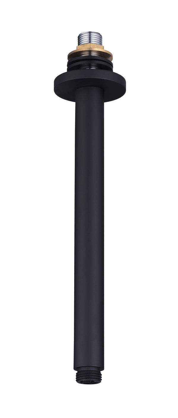 Black 250mm Round Ceiling Arm - Black - product image 3