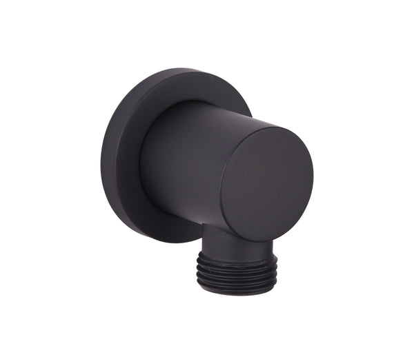 Black Round Wall Outlet Elbow - Black - product image 2