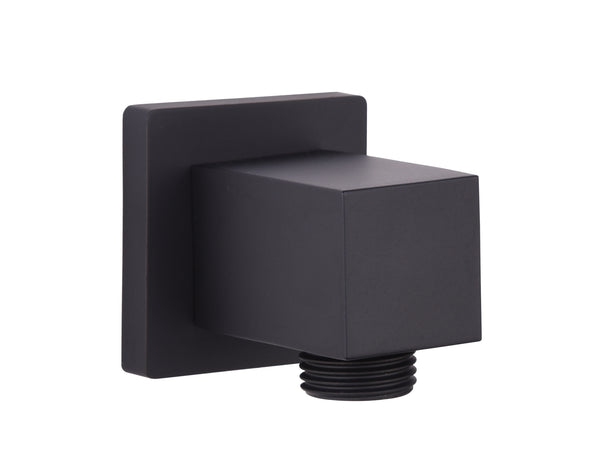 Black Square Wall Outlet Elbow - Black - product image 2
