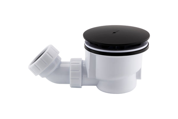 Premium 90mm High Flow Shower Waste with Black Cover - product image 2