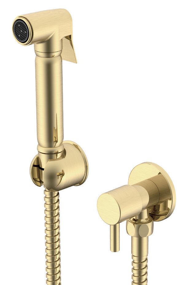 Round Douche Diverter Kit - Brushed Brass - product image 2