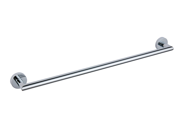 Melbourne Round 600mm Single Towel Rail - Chrome - product image 3