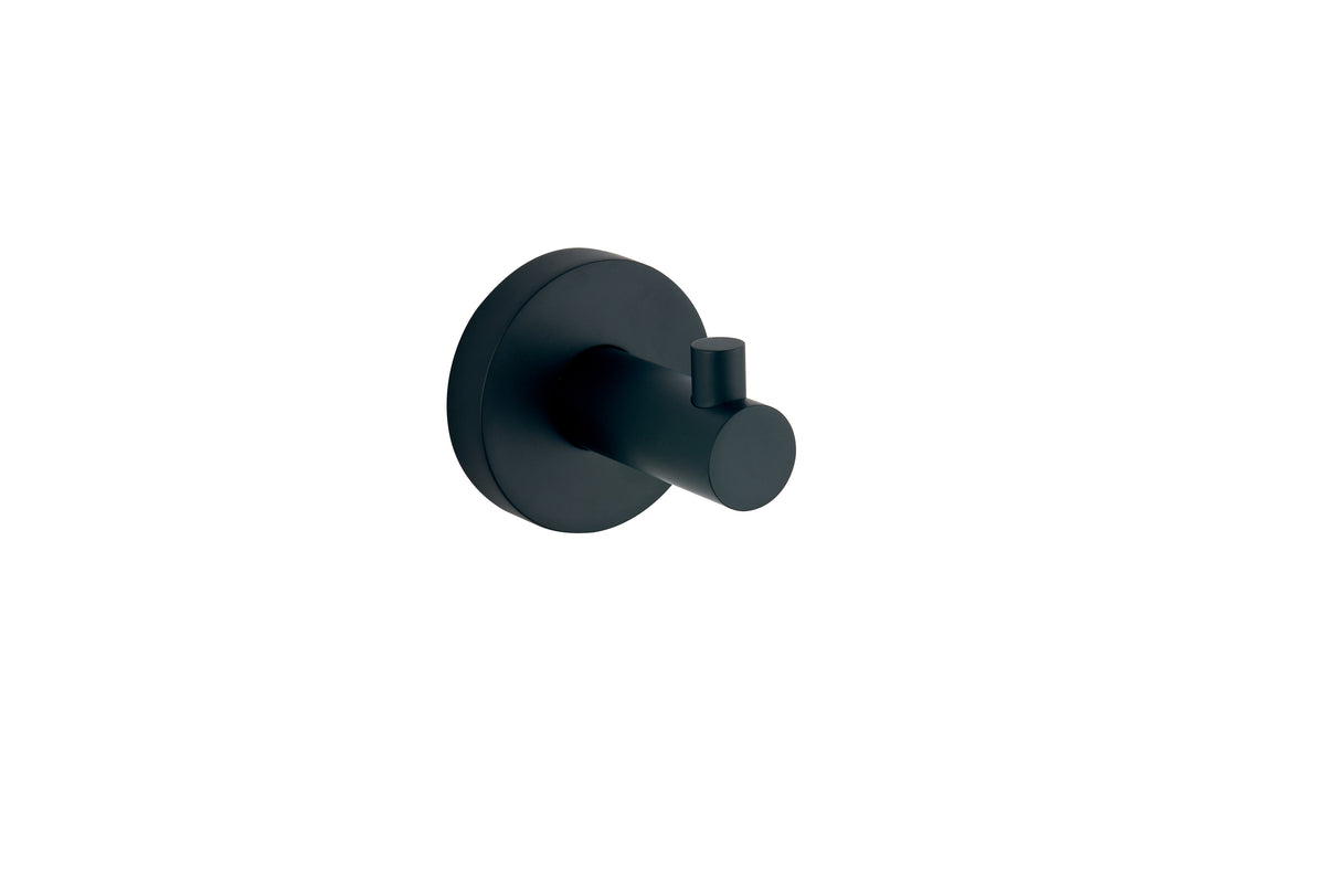 Melbourne Round Robe Hook - Matte Black - product image 2