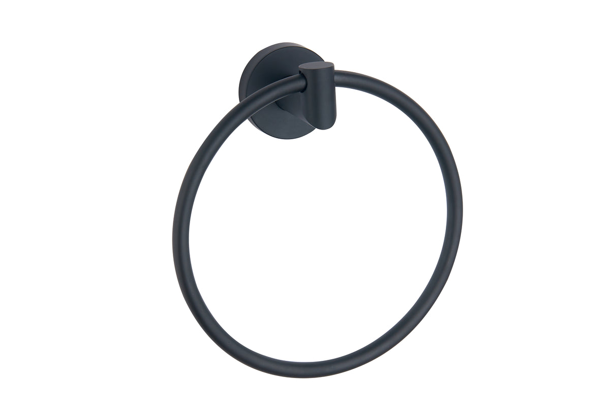 Melbourne Round Towel Ring - Matte Black - product image 2