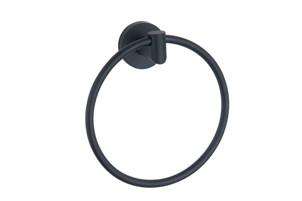 Melbourne Round Towel Ring - Matte Black - product image 2