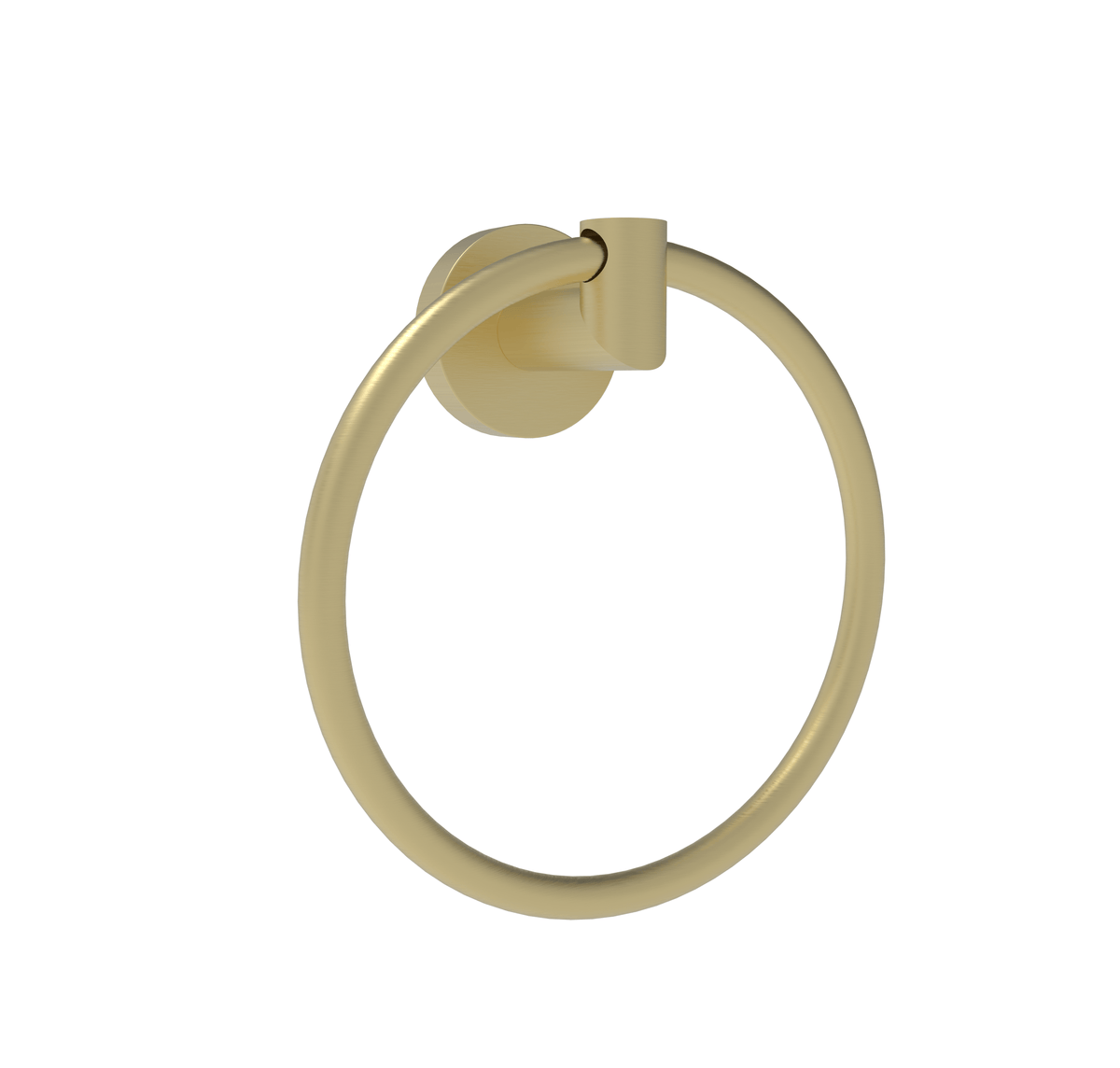Melbourne Round Towel Ring - Brushed Brass