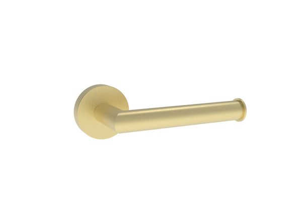Melbourne Round Toilet Roll Holder - Brushed Brass