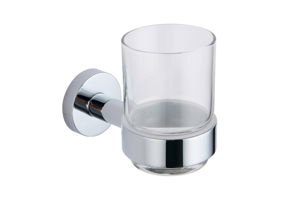 Melbourne Round Tumbler & Holder - Chrome - product image 3