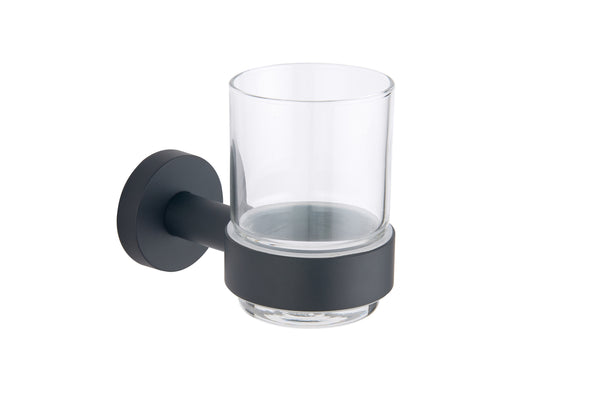 Melbourne Round Tumbler & Holder - Matte Black - product image 2