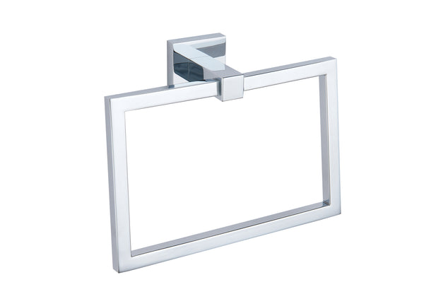 Sydney Square Towel Ring - Chrome - product image 2