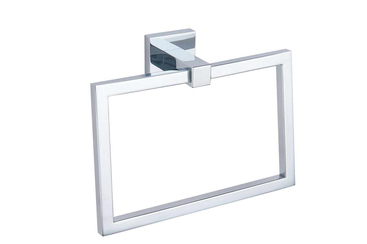 Sydney Square Towel Ring - Chrome - product image 2