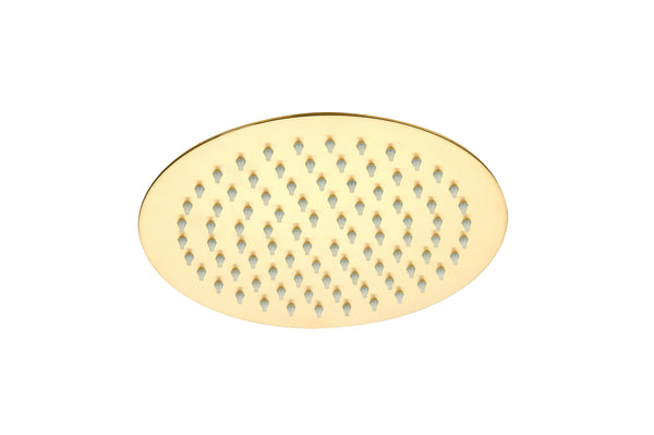 SS Round Shower Head 250mm - Brushed Brass - product image 2