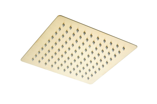 SS Square Shower Head 250mm - Brushed Brass - product image 3