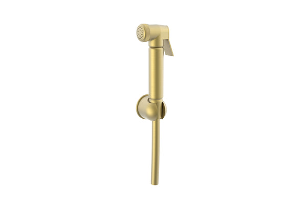 Round Douche Kit - Trigger Head & Wall Bracket - Brushed Brass - product image 3