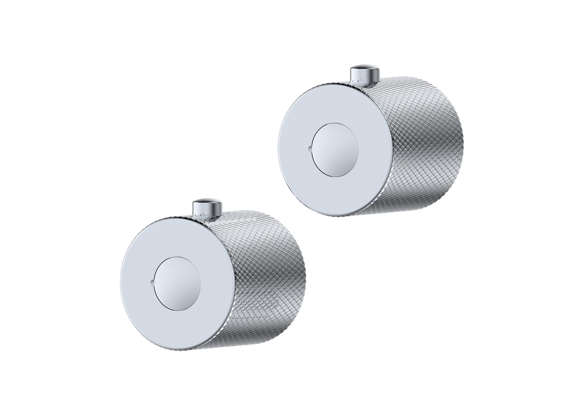 Menai Round Knurled Handle Chrome - product image 3