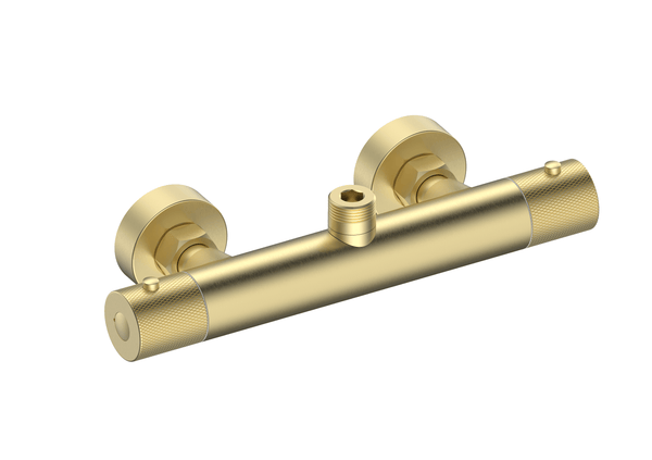Menai Round Knurled Handle Brushed Brass - product image 2