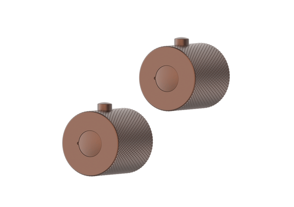 Menai Round Knurled Handle Brushed Bronze - product image 2