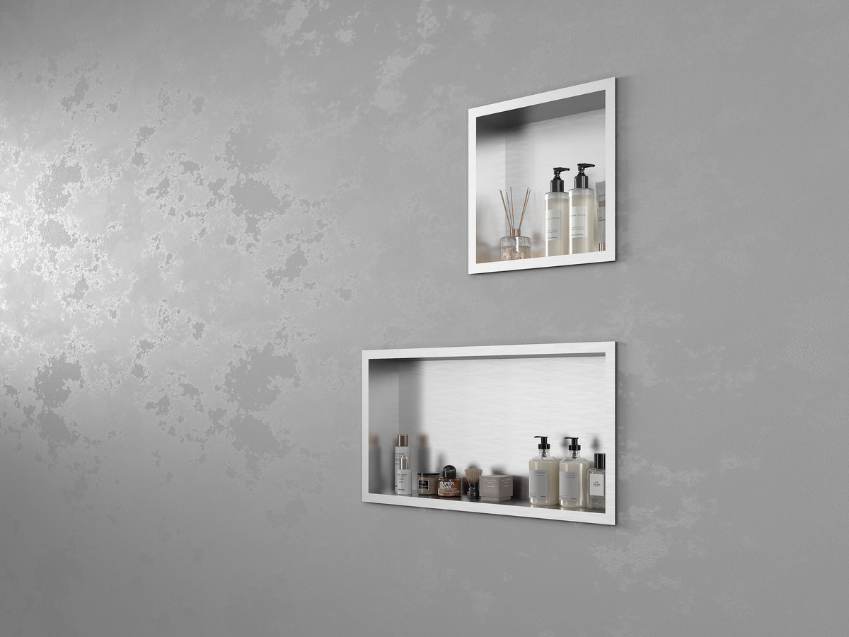 Brushed Steel Shower Niche 300x300mm - product image 4