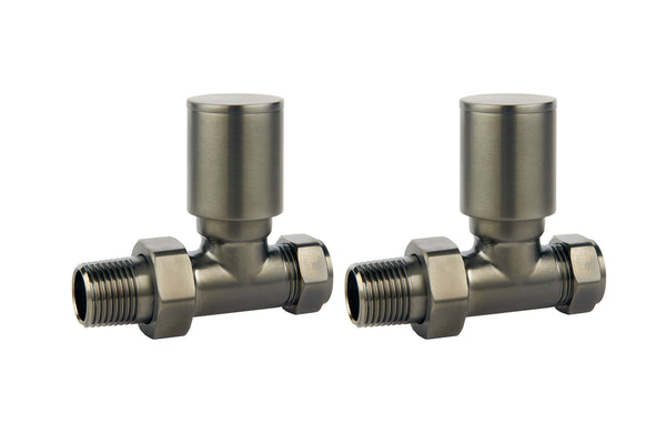 Round Straight Rad Valves Gunmetal