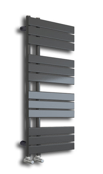 Wellington Grey Designer Offset Towel Radiator - 1126*500mm - product image 2