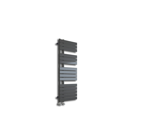 Wellington Grey Designer Offset Towel Radiator - 1380*500mm - product image 2