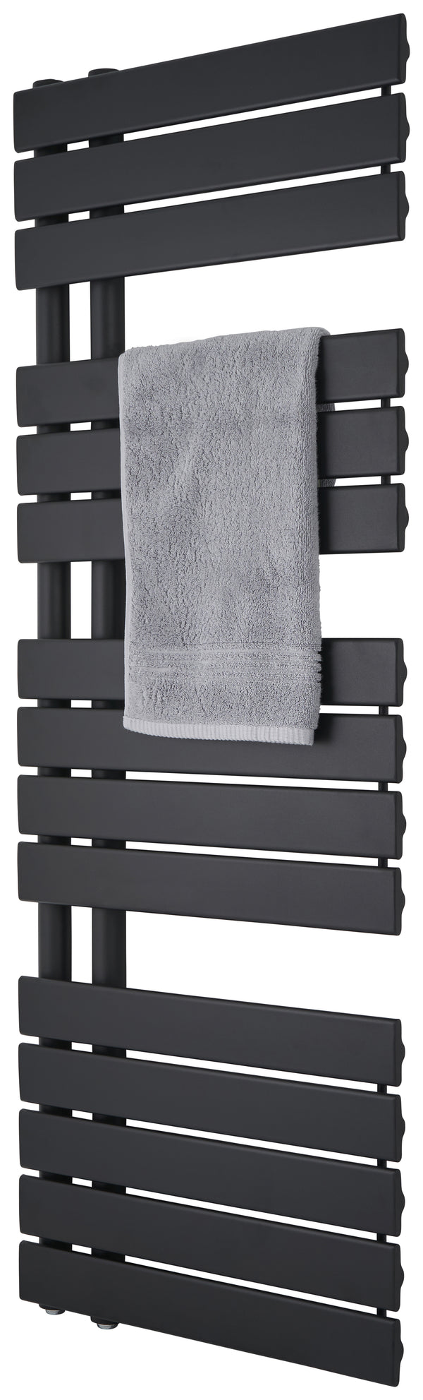 Wellington Black Designer Offset Towel Radiator - 1380*500mm - product image 4