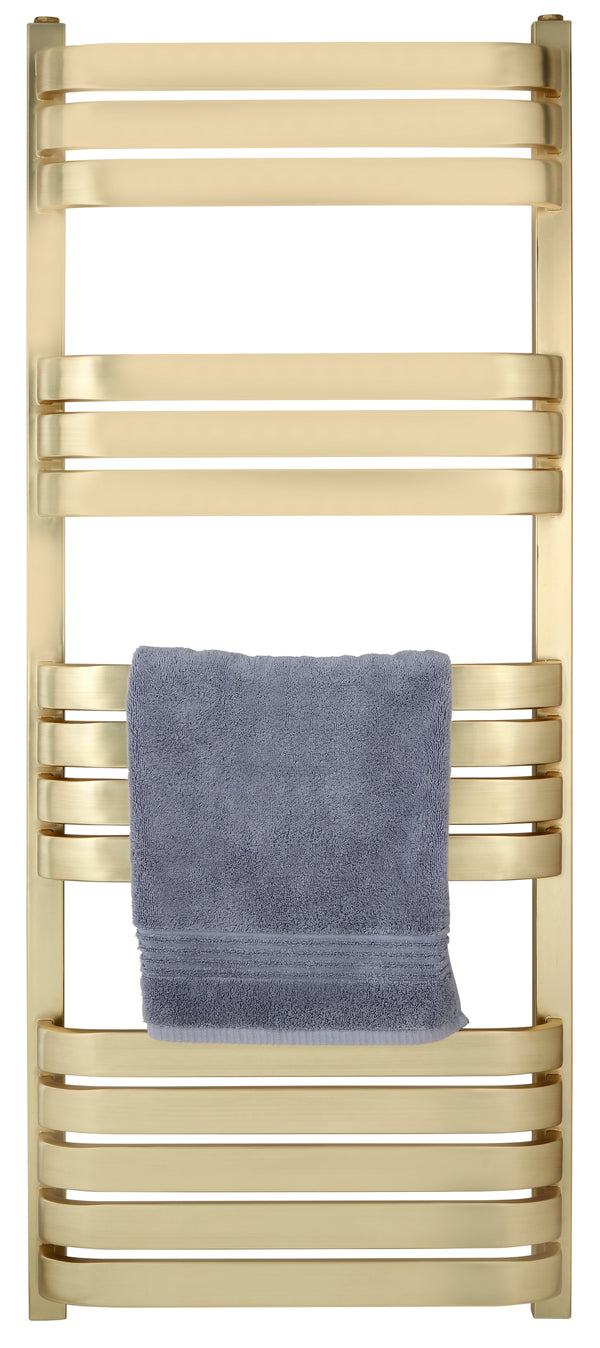 Auckland Brushed Brass Towel Warmer - 1200*500mm - product image 2