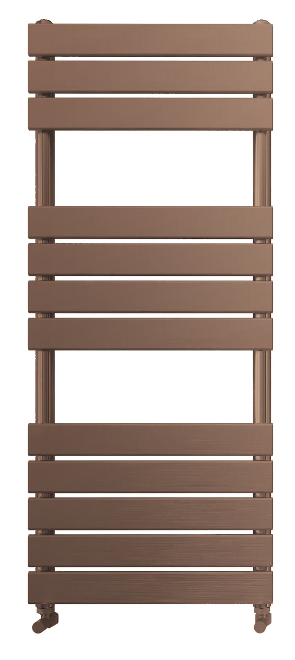 Queenstown Brushed Bronze Designer Towel Radiator - 1200*450mm