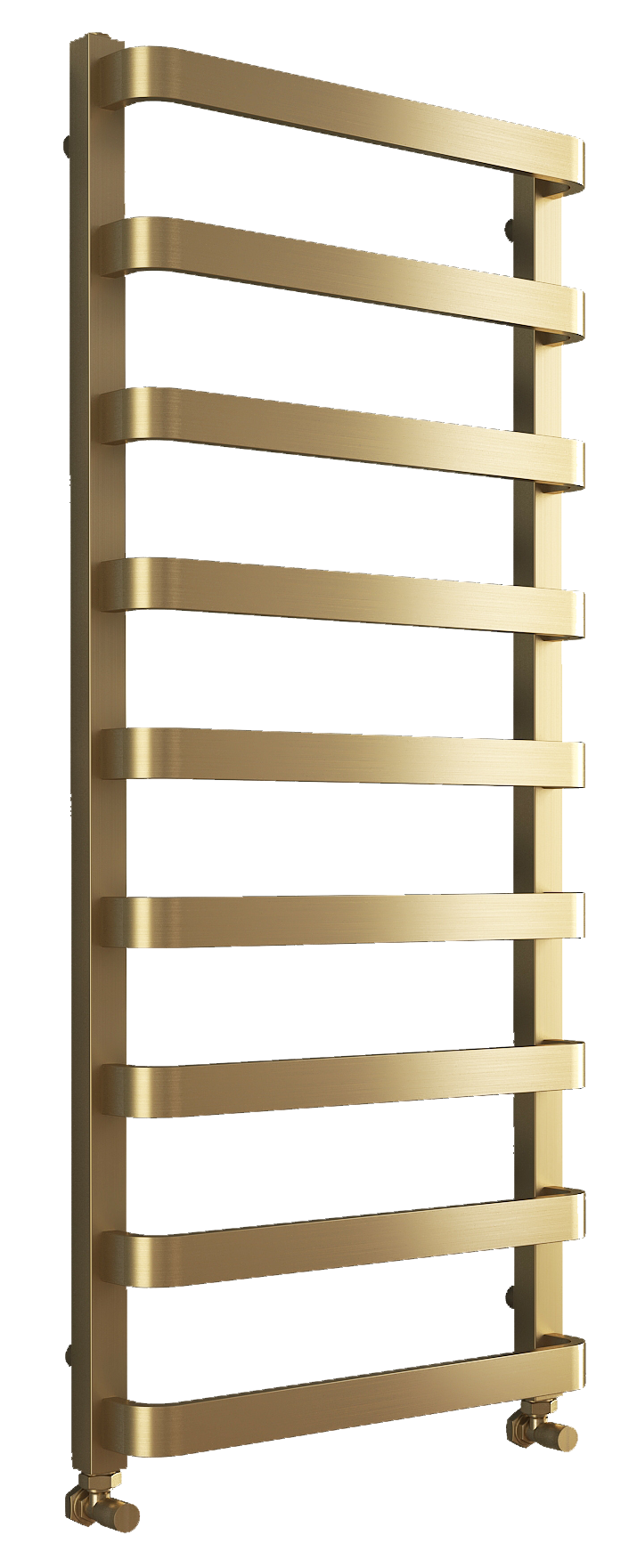 Hastings Brushed Brass Towel Warmer - 1200x500mm - product image 2