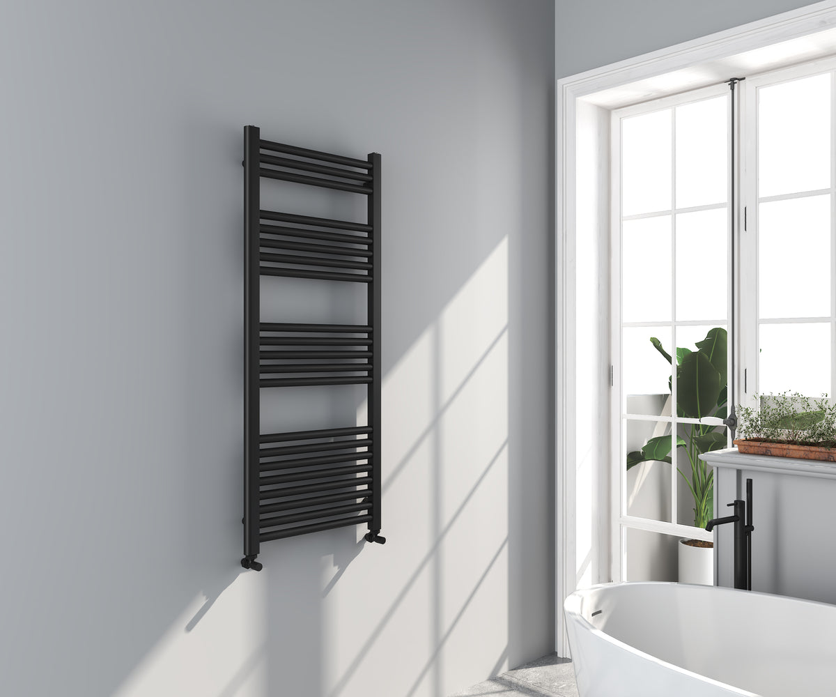 Omata 1200x500mm Towel Rail - Black - product image 2